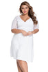 Sexy White Plus Size Sugar and Spice Dress